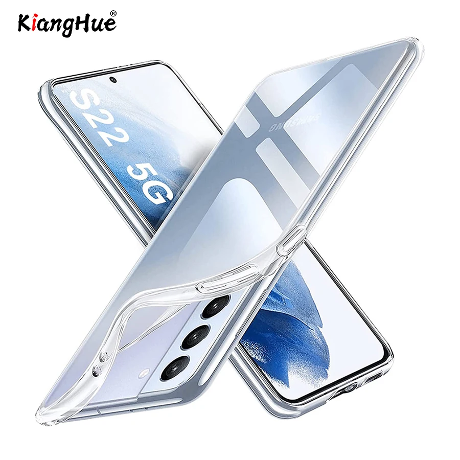 Ultra Thin Silicone Soft TPU Case For Samsung Galaxy S20 S21 FE S22 S23 Ultra Note 20 10 S10E S9 Plus Transparent Shell Bumper