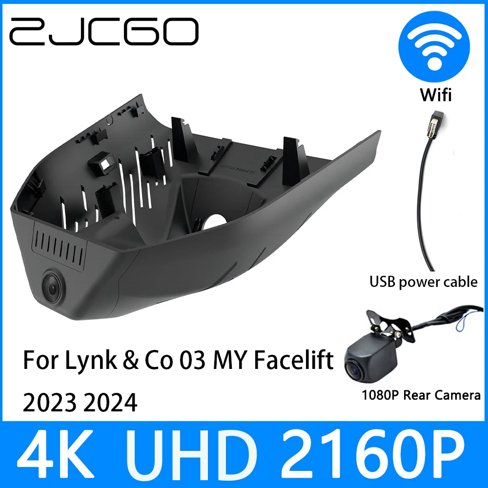 ZJCGO Dash Cam 4K UHD 2160P Car Video Recorder DVR Night Vision parking for Lynk & Co 03 MY Facelift 2023 2024