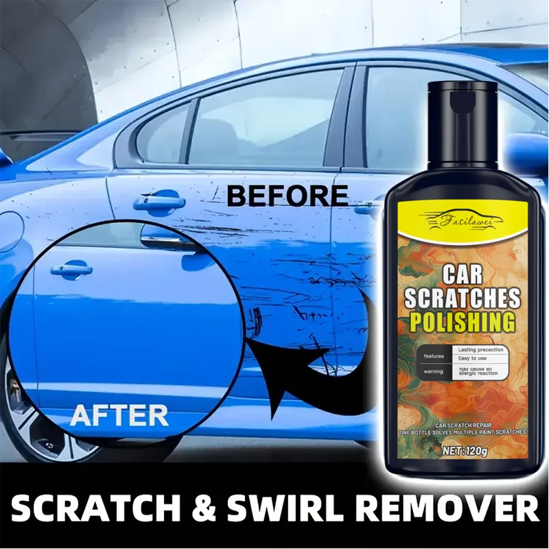 Automotive Scratch Repair Paste Kit, Remove Scratches, Body Polish Paste, Universal Scratch Removal and Polishing, Suitable for