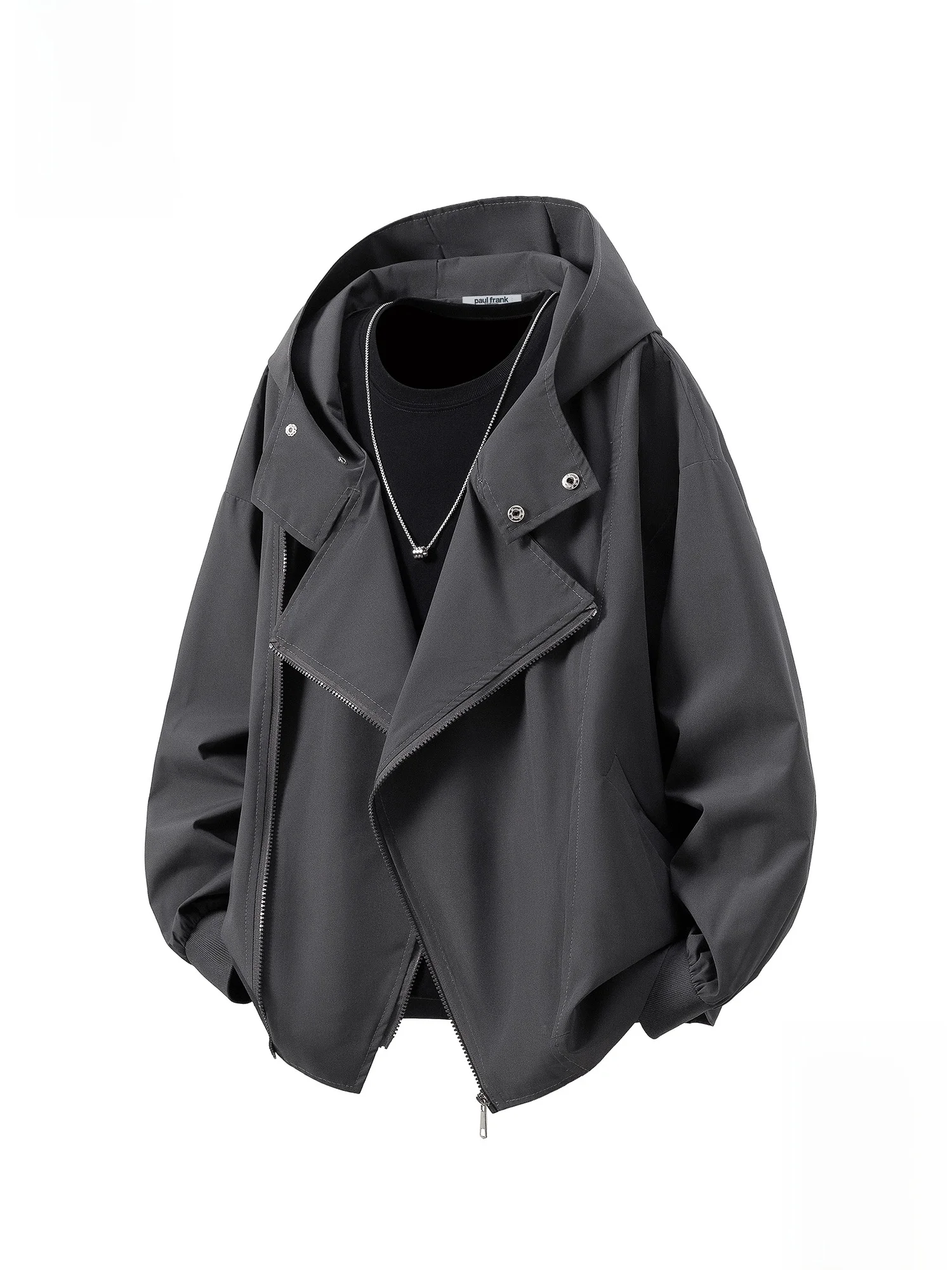 PaulFrank Loose Fit Hoodie Jaet Men's Spring New Casual Trendy Brand Coat Large Mouth Monkey Deconstructed Jaet