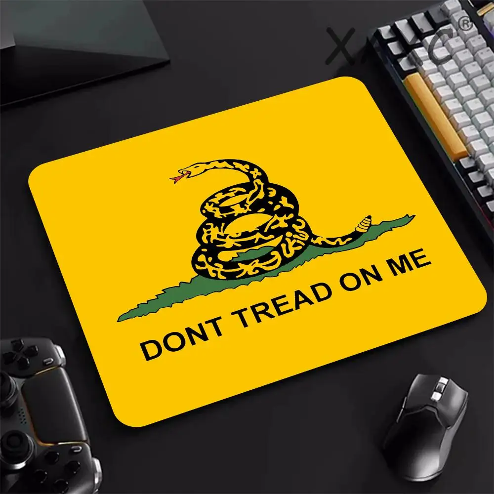 

American Gadsden Flag Mousepad Gaming Accessories Small Mouse Pad Computer Table Carpet Mouse Mat Pc Gamer Keyboard Desk Pad