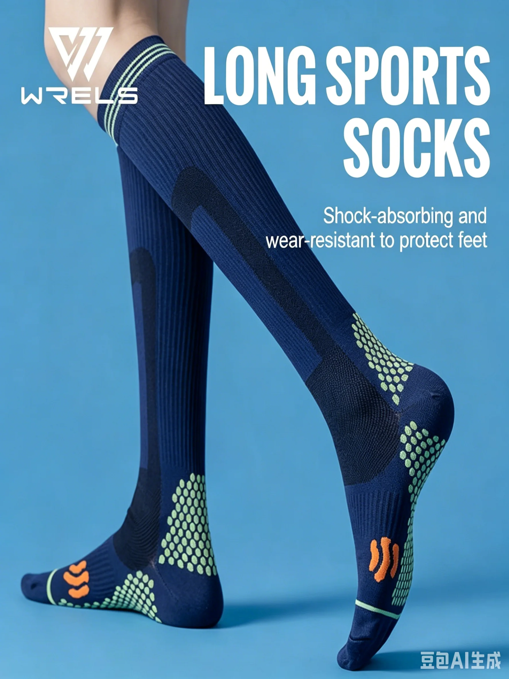 AliExpress NONE WRELS Sport Compression Socks Absorb Sweat Running Cycling Travel Socks Shock-Absorbing Anti-Slip Varicose Veins Training Socks
