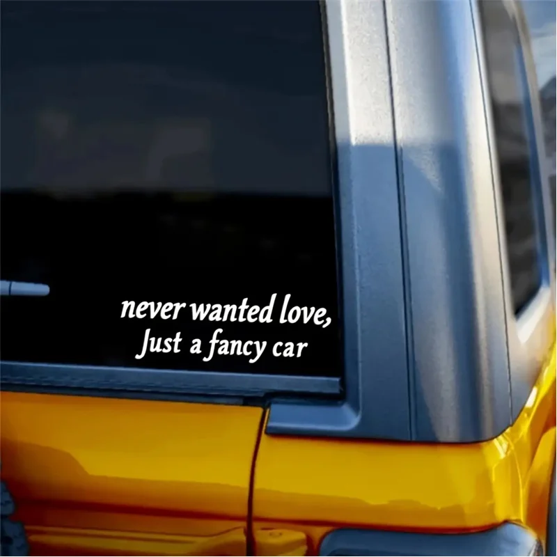 

Never wanted love，Just a Luxury Car Taylor Girl or Boy Car Cute Decorative Stickers
