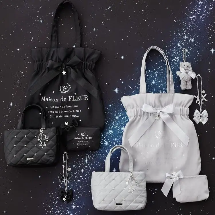 

Японская новая милая цыганская звезда со вспышкой, ледяной шелковый бант, портативная сумка на плечо для женщин, сумка со звездой и стразами, цепочка на подшипнике, кукла