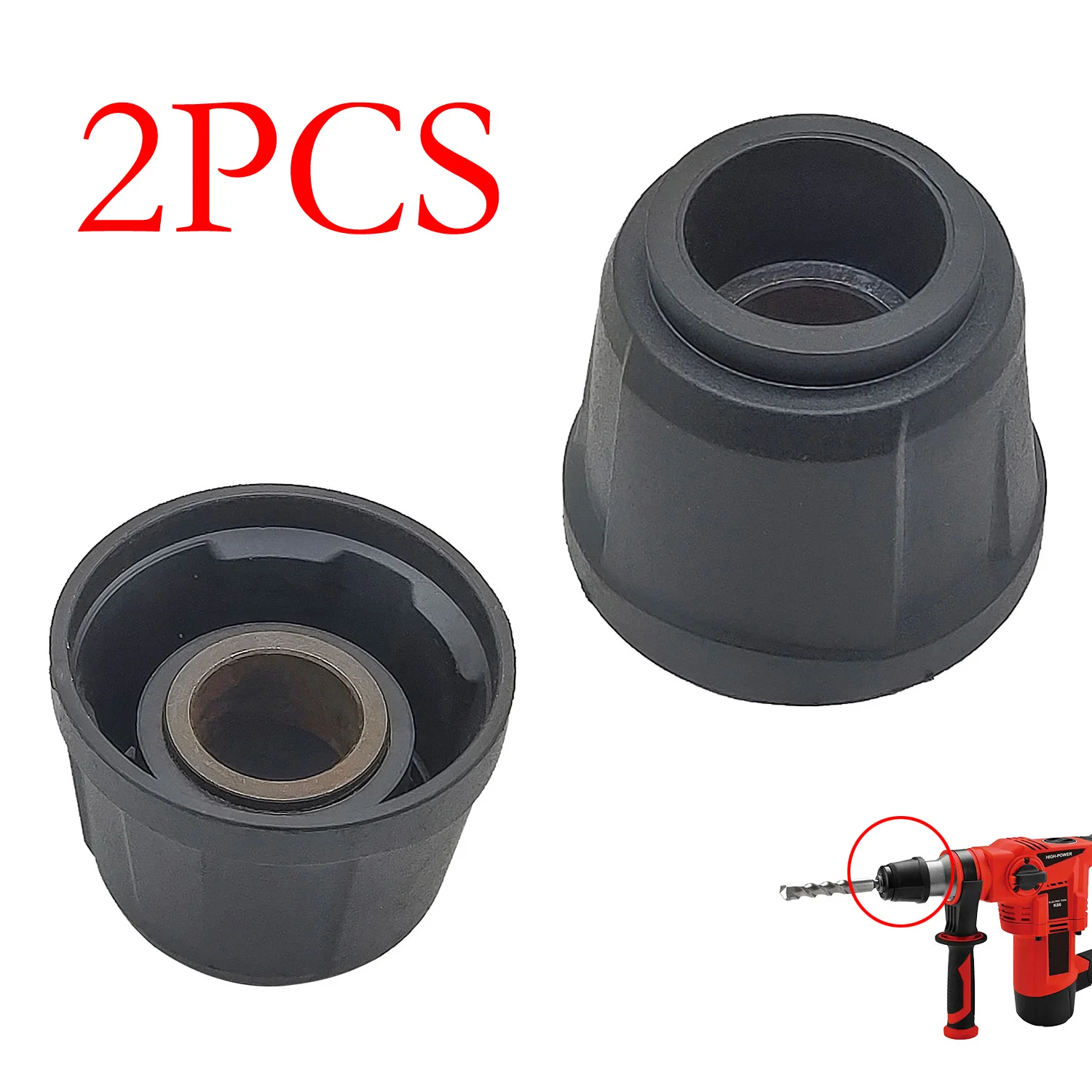 Drill Bit Holder for 26 Electric Hammers with Steel Ball Chuck and Sturdy Metal/Plastic Build for Efficient Drilling Tasks