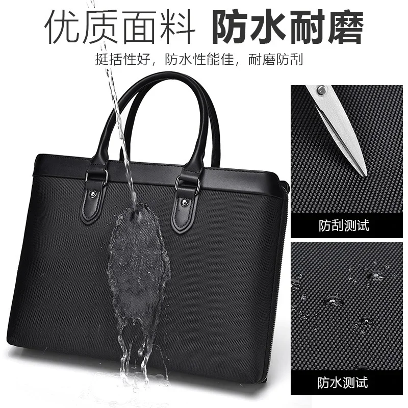 High Quality Men's Casual Briefcase Business Messenger Handbags Luxury Men 14 Inch Computer Bags Sac A Main Pour Hommes