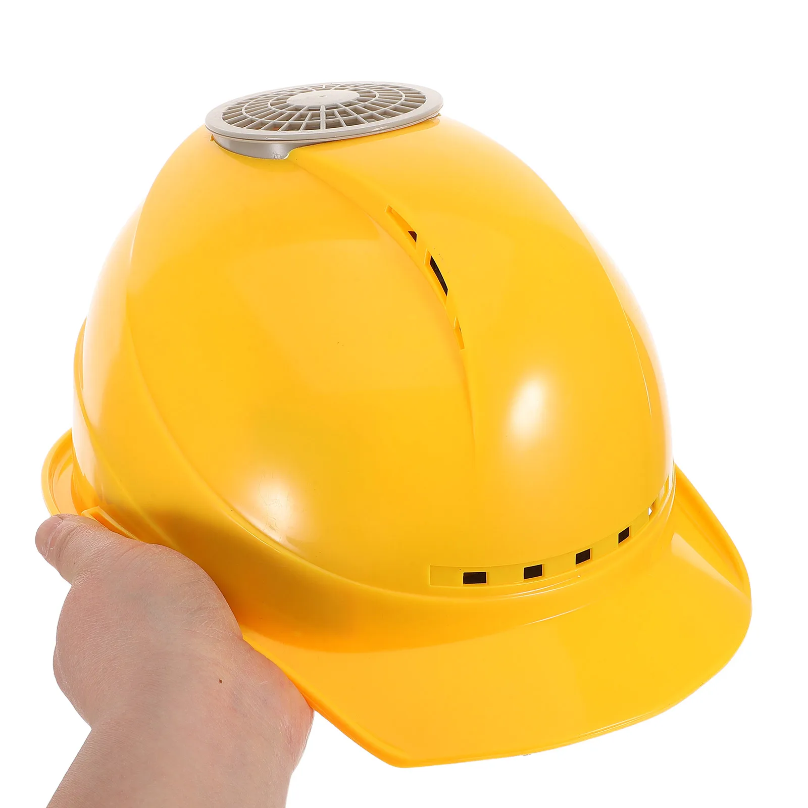 USB-Ladeventilator-Hut in Gelb, Multifunktionaler Kühlender Sicherheitshut für Bauarbeiter, Outdoor und Heimwerker