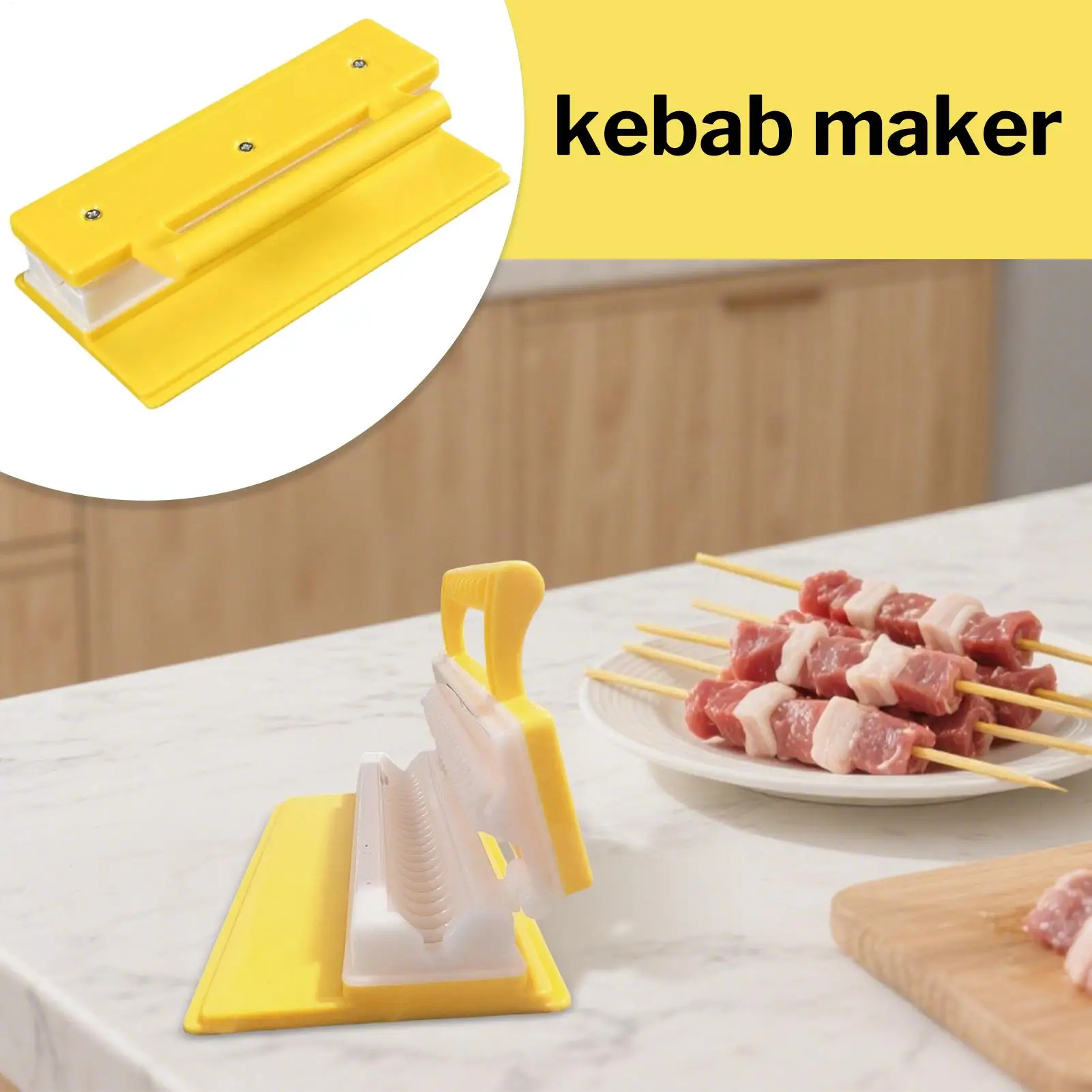 صانع كباب شواء كباب كباب قالب شواء جهد صانع تشكيل اللحوم قالب سريع للإعداد في الهواء الطلق الشواء التخييم #2