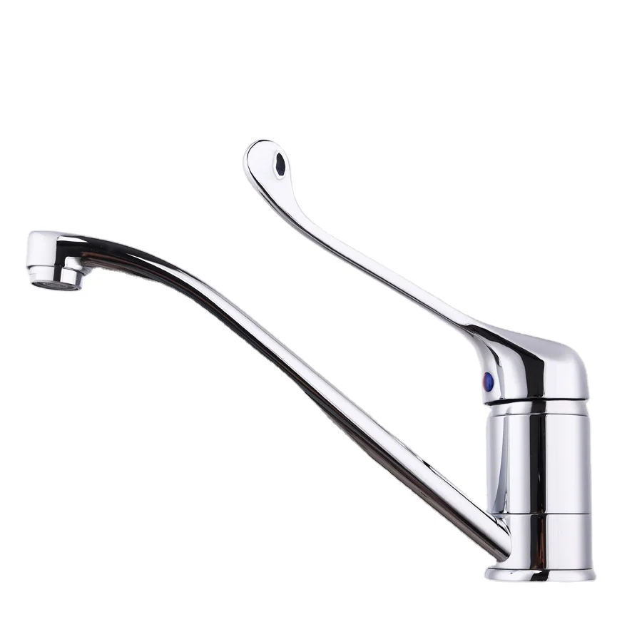 

Bathroom Sanitary Ware Long Handle Basin Mixer Tap Faucet With Long Spout