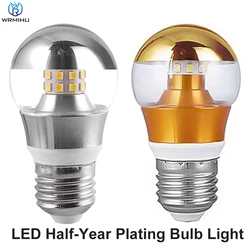 AC200-240 LED Silver Plated Glass Bulb 5W 7W 9W Semi-Plated Mercury Reflector E27 E14 Magic Bean Pendant Lamp Led Bulb