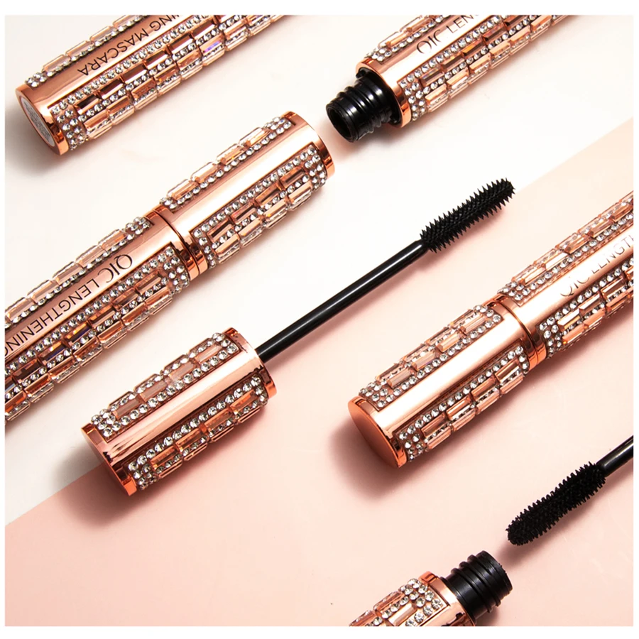 Waterproof 4D Diamond Shine Volume Curl Mascara Luxury Style Smudge-proof Eye Makeup for All Skin Types Eye Cosmetics