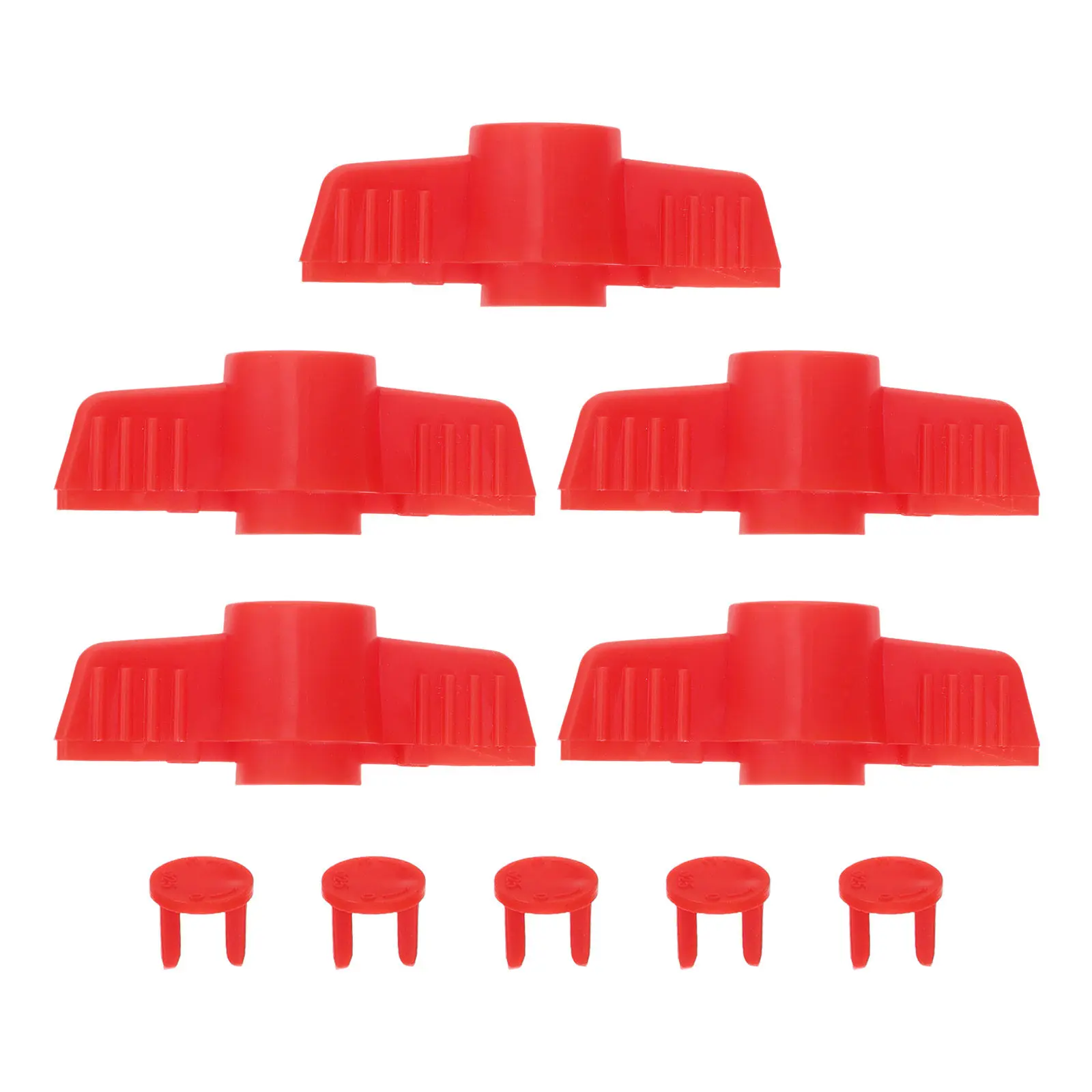 5Pcs Ball Valve Lever Handles Corrosion Resistant Plastic Smooth Control for Kitchen Bathroom Outdoor Plumbing Water Valve