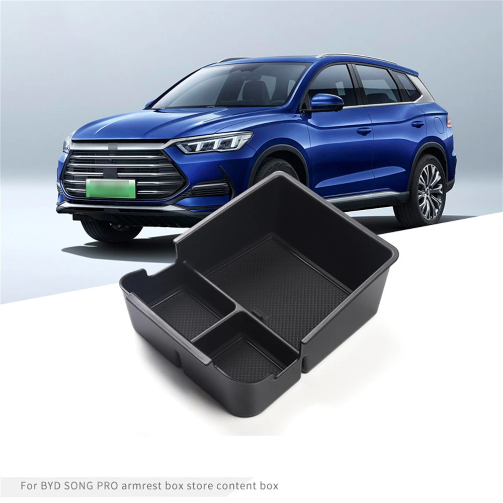 For 21-25 BYD Song Pro DM-i Car Center Console Armrest Storage Box Auto Interior Central Organizer Containers Tray Accessories