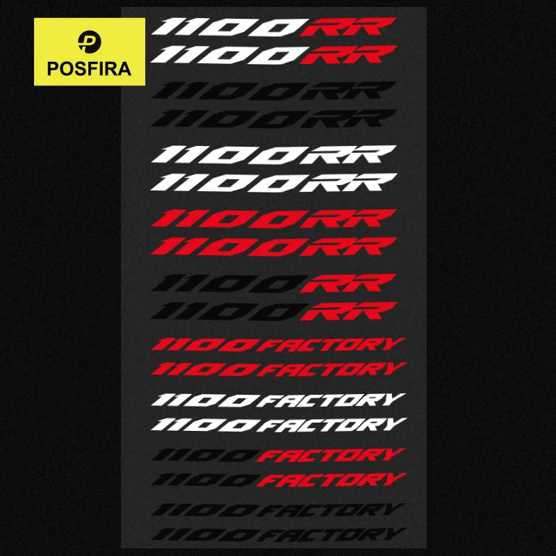 

POSFIRA Motorcycle Stickers Vinyl Decals for Aprilia Tuono V4 1100 Factory RR Accessories Motorbike Racing Graphics Logo Emblem