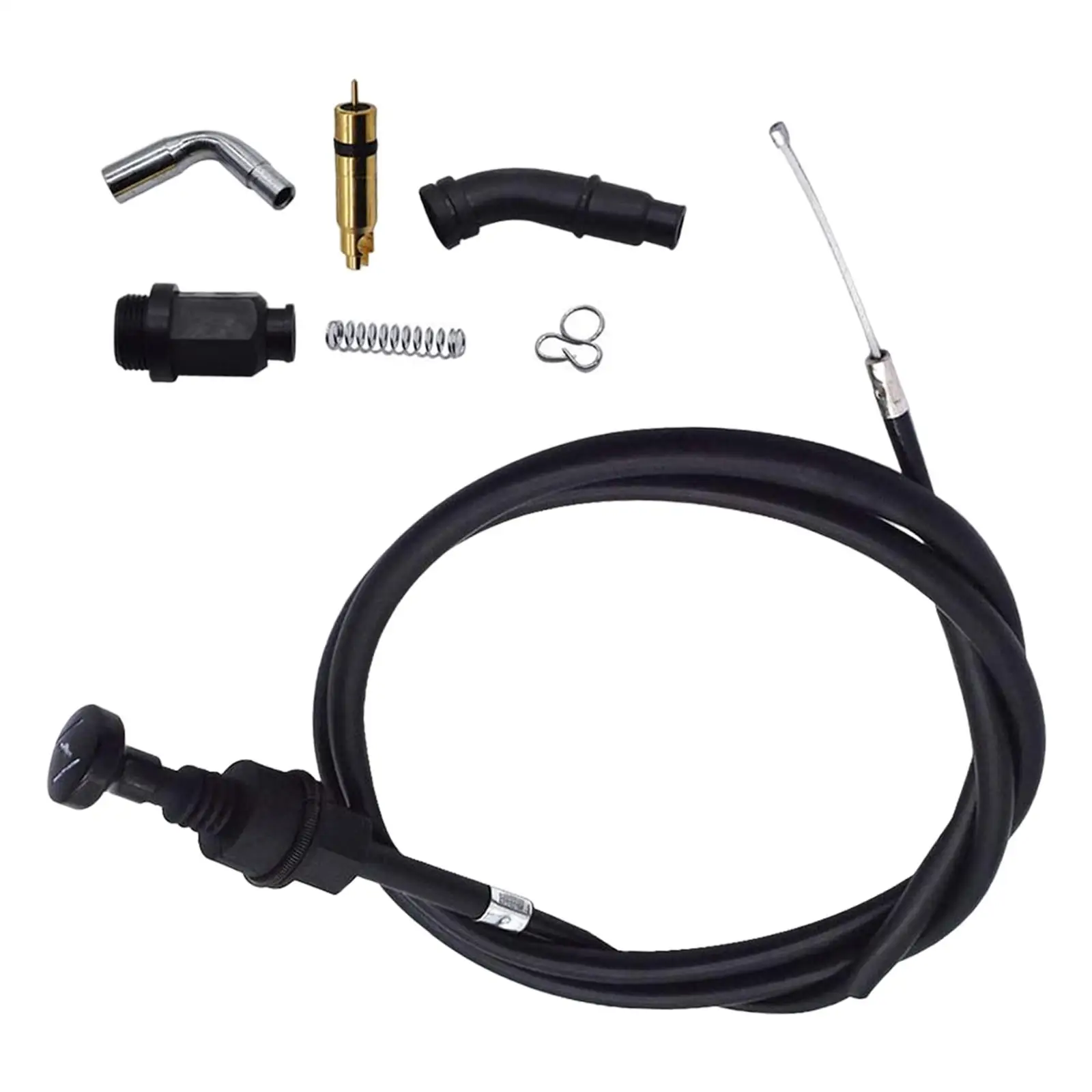 Carburetor Choke Cable & Plunger Choke Starter Valve Kit Fit for Honda Rancher 350 Foreman 450