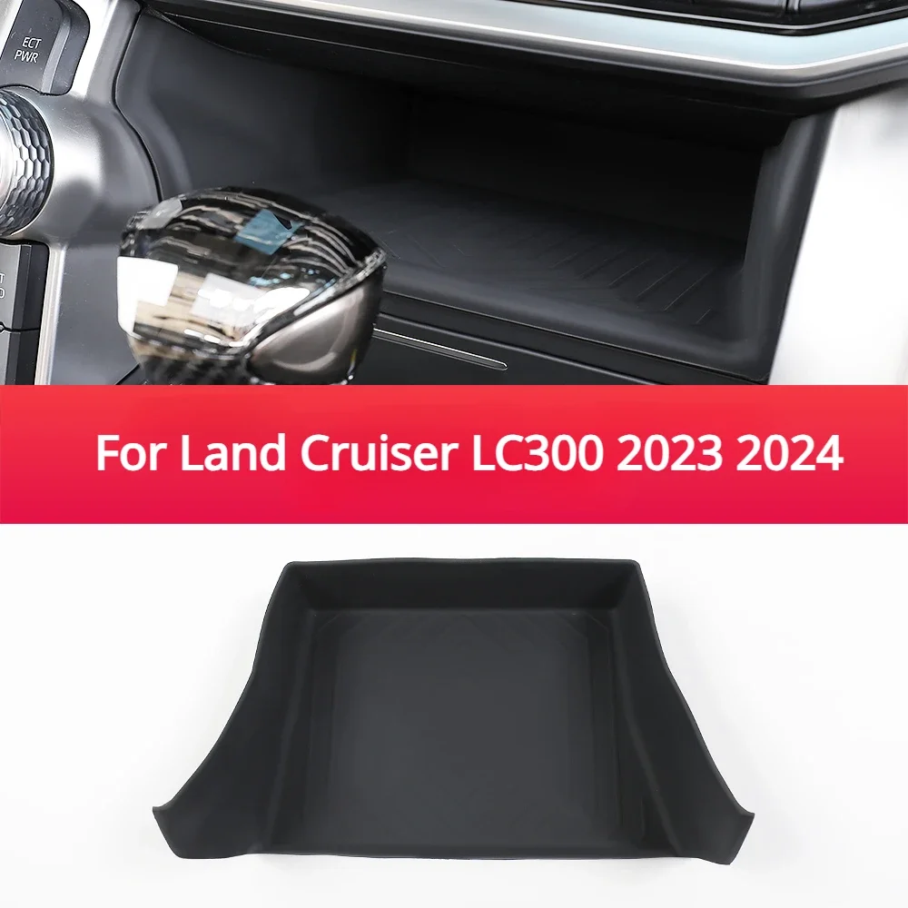 

Center Console Upper Silicone Storage Box Pad Dustproof Mat For Land Cruiser LC300 2022 2023 2024 Car Interior Trim Accessories