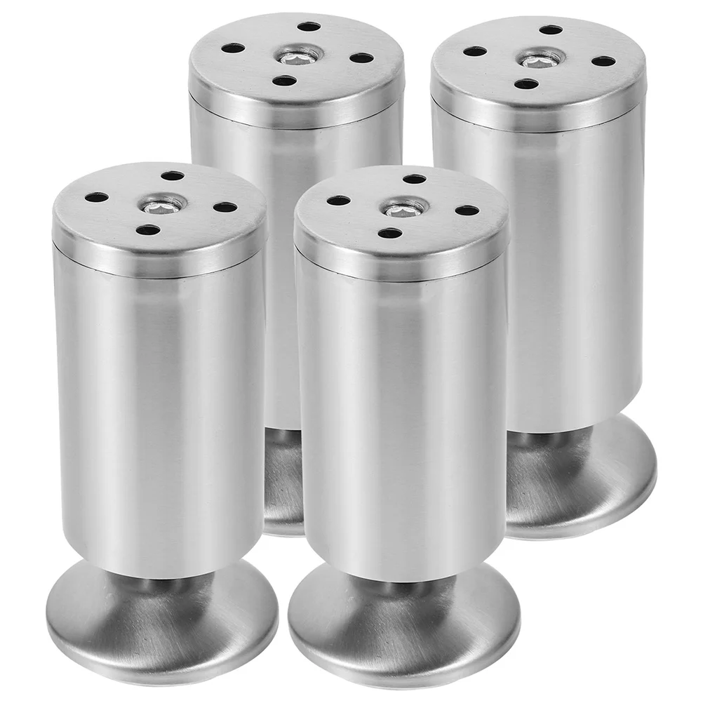 

4 шт. ножки для шкафов из нержавеющей стали, прочные, регулируемые, для тяжелых нагрузок, металлические опоры для мебели, для столов, стульев, диванов