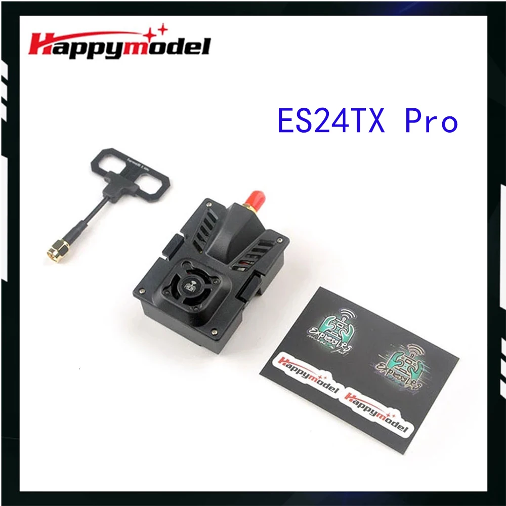 HappyModel ES24TX Pro 1000mW 2.4G ExpressLRS ELRS マイクロ TX モジュール 冷却ファン付き RGB LED モジュール RC 飛行機 FPV ドローン用