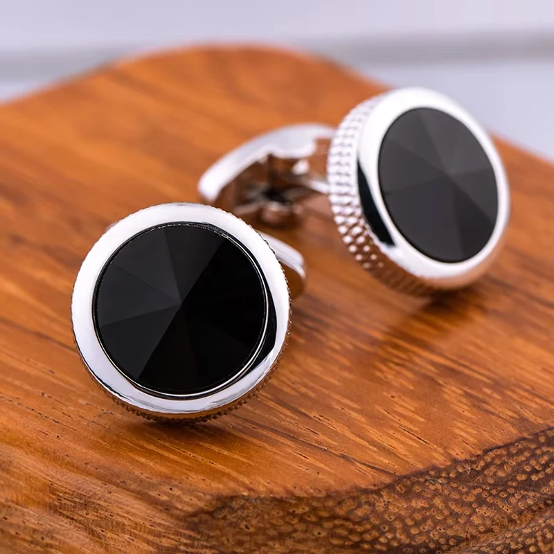 KFLK Shirt Fashion Cufflinks for Mens Brand Cuff links Buttons Black High Quality Guests  Wedding