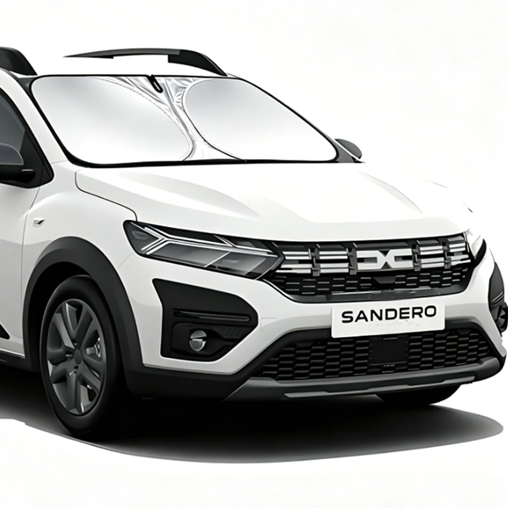 

For Dacia Sandero New Car Windshield Sun Shade Blocks UV Reflector Window Visor Shield Cover Foldable Parasol 1 Piece