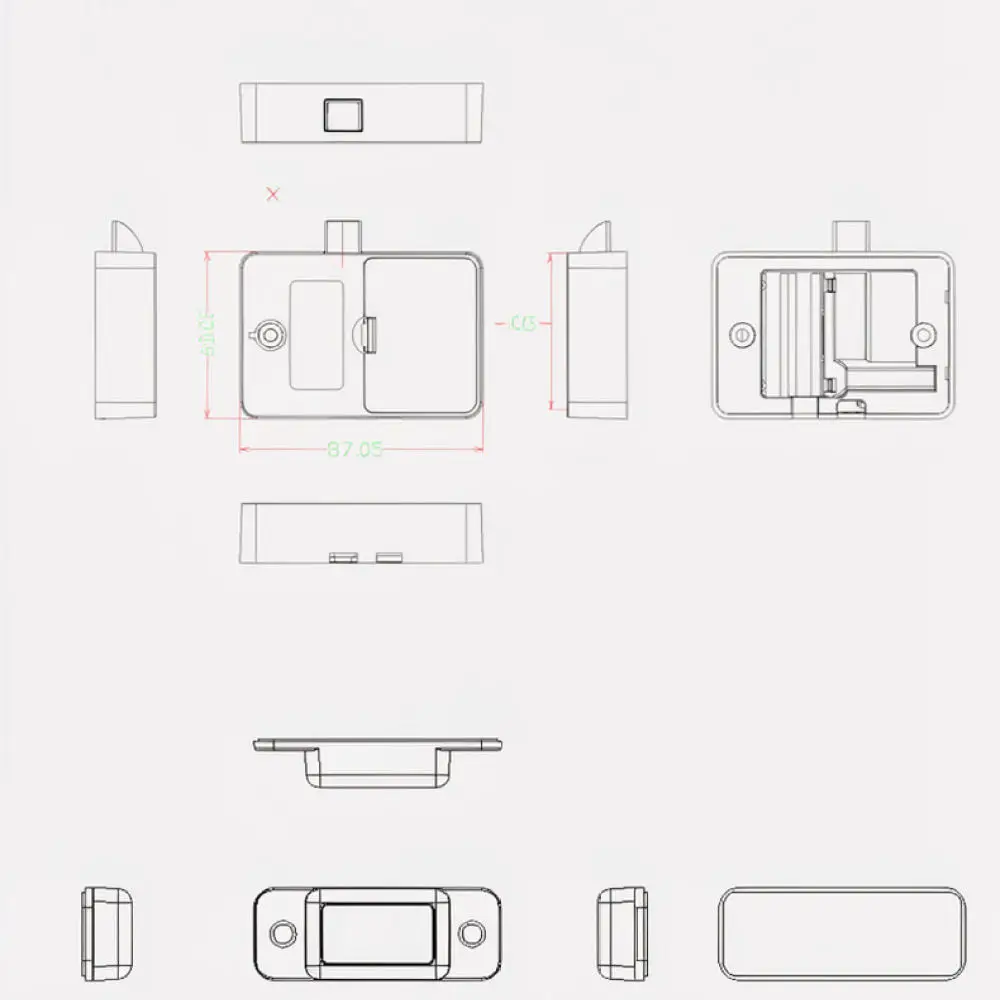 Biometric Fingerprint Drawer Lock Intelligent Keyless Cabinet Security Lock For Home Office File Wardrobe Furniture Storage