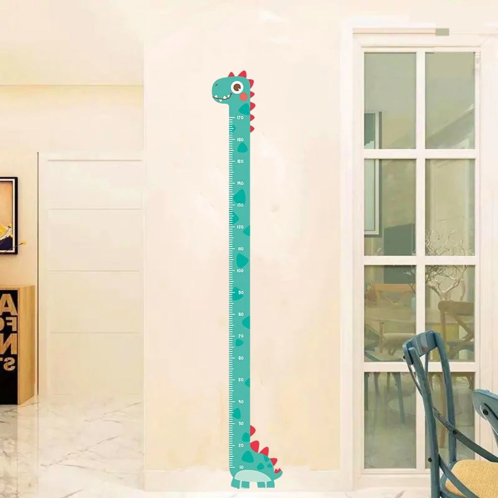 Nette Cartoon Höhe Aufkleber Einhorn Dinosaurier Giraffe Wand Höhe Messen Lineal Aufkleber Für Kinderzimmer Kindergarten Dekor – Detail 6