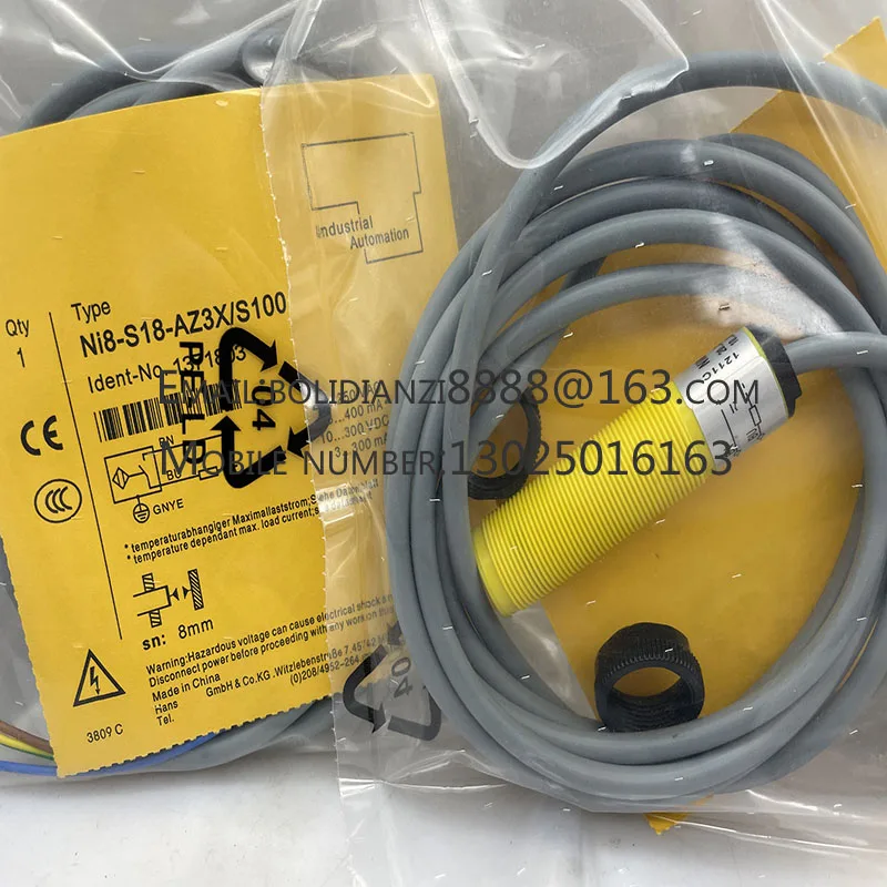 

The brand-new original sensor NI8-S18-AZ3X/S100 One year warranty in stock