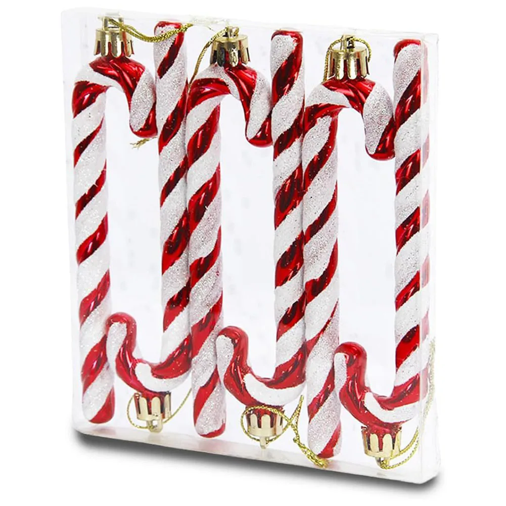 

Christmas Decorations Candy Cane Decorations Gold Candy Cane Christmas Tree Ornaments Colorful Ornaments Easy To Hang