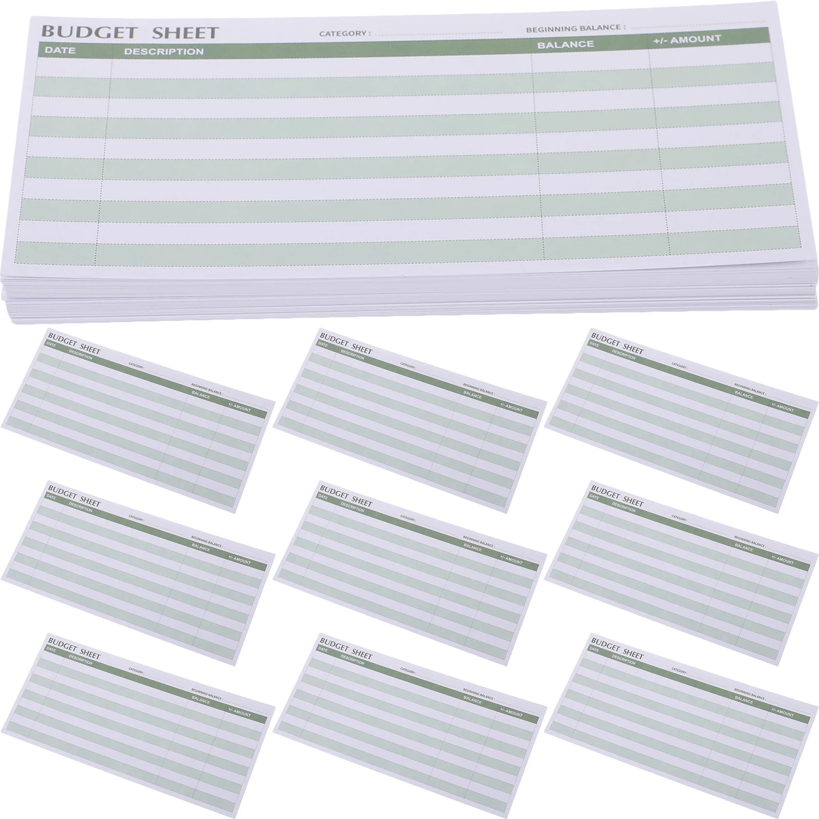 50 Budget Sheets Cash Manager Expense Tracker Business Budget Planner Binder Inserts Office Accessories