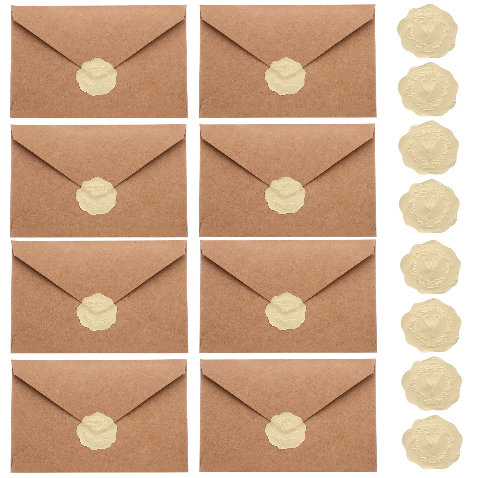 

1Set Sophisticated Vintage Invitation Envelopes for Wedding Birthday Party Holiday Banquet Bridal Shower Greeting Cards