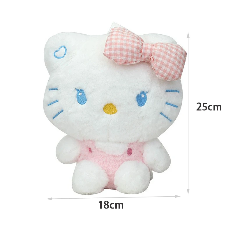 Sanrio Hello Kitty Kawaii Pluszowy Plecak Wypchane Zwierzęta Lalki Zabawki Pluszowa Torba Anime Prezenty Dla Dziewczynki Na Ramię 25cm Plecaki Torby