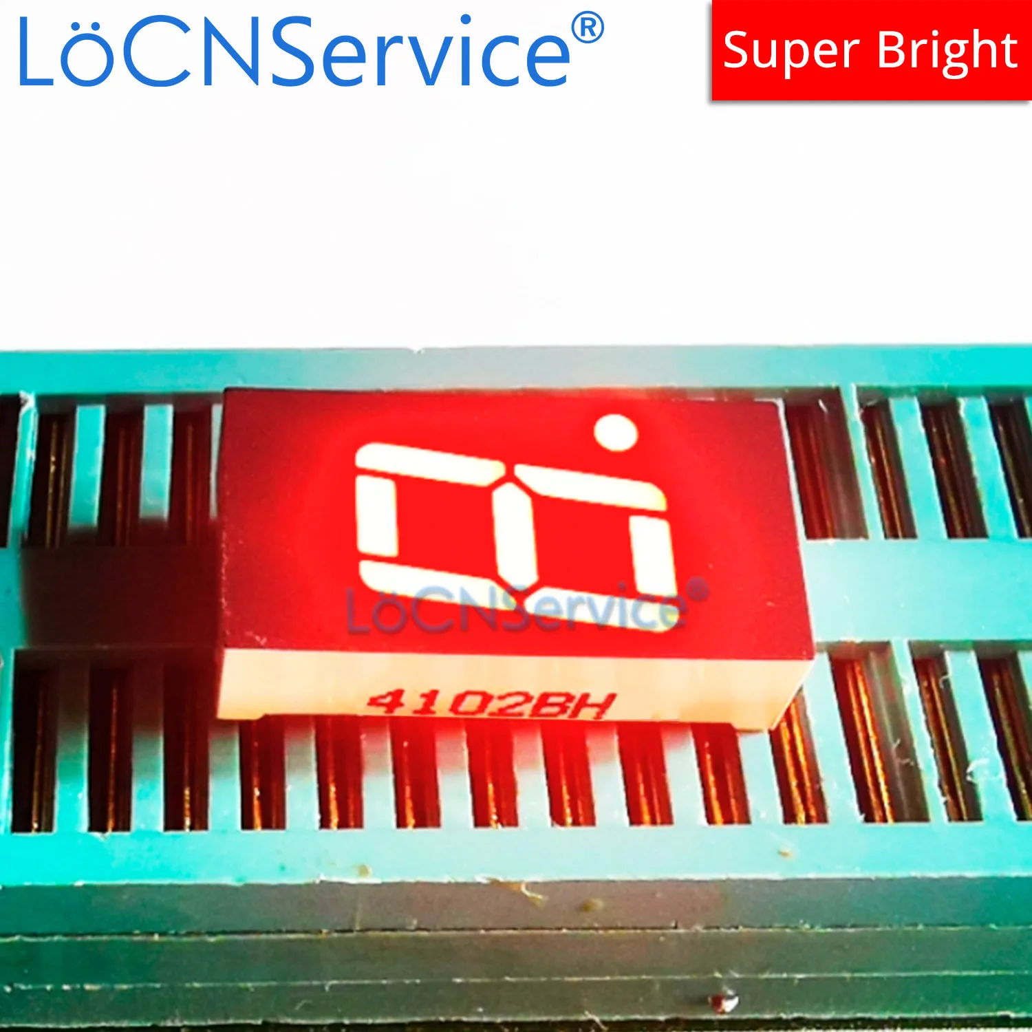 LoCNService 30PCS 0.4Inch Digital Tube LED Display 1 Bit Red Common Anode / Cathode 7 Segment 0.4 inch