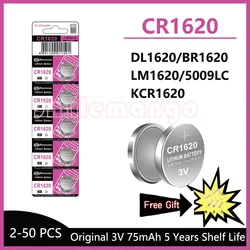 3V CR1620 battery CR 1620 button battery suitable for watches, car audio speakers, scales, shavers DL1620 BR1620 lithium cell