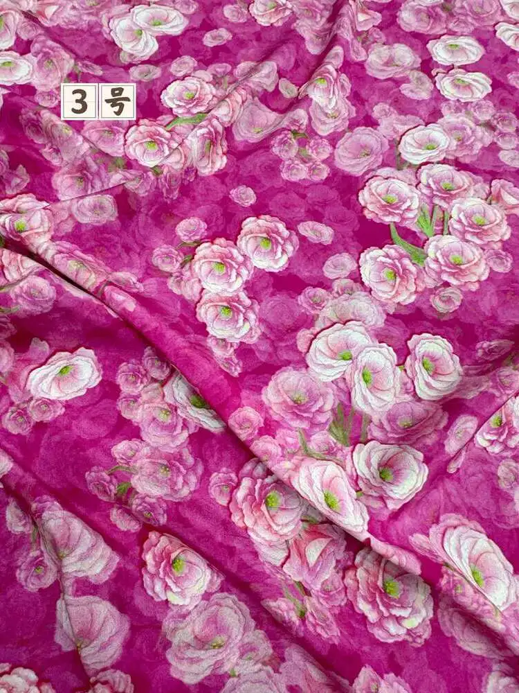 Nuovo 19momme Stretch Seta Crepe De Chine Tessuto Baco Da Seta Filamento Opaco Abito Estivo Camicia Abbigliamento