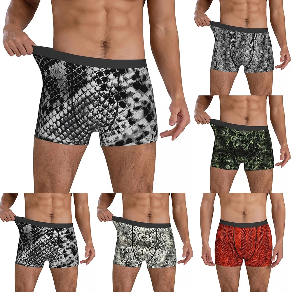 Boxer pour hommes, slip imprimé en 3D, flambant neuf, respirant, thème classique, ajustement confortable, tissu en Polyester