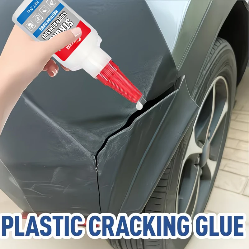 Car Bumper Plastic Repair Glue, Strong Welding Adhesive for Broken Cracks, Side Mirror Base and Car Shell Plastic Parts