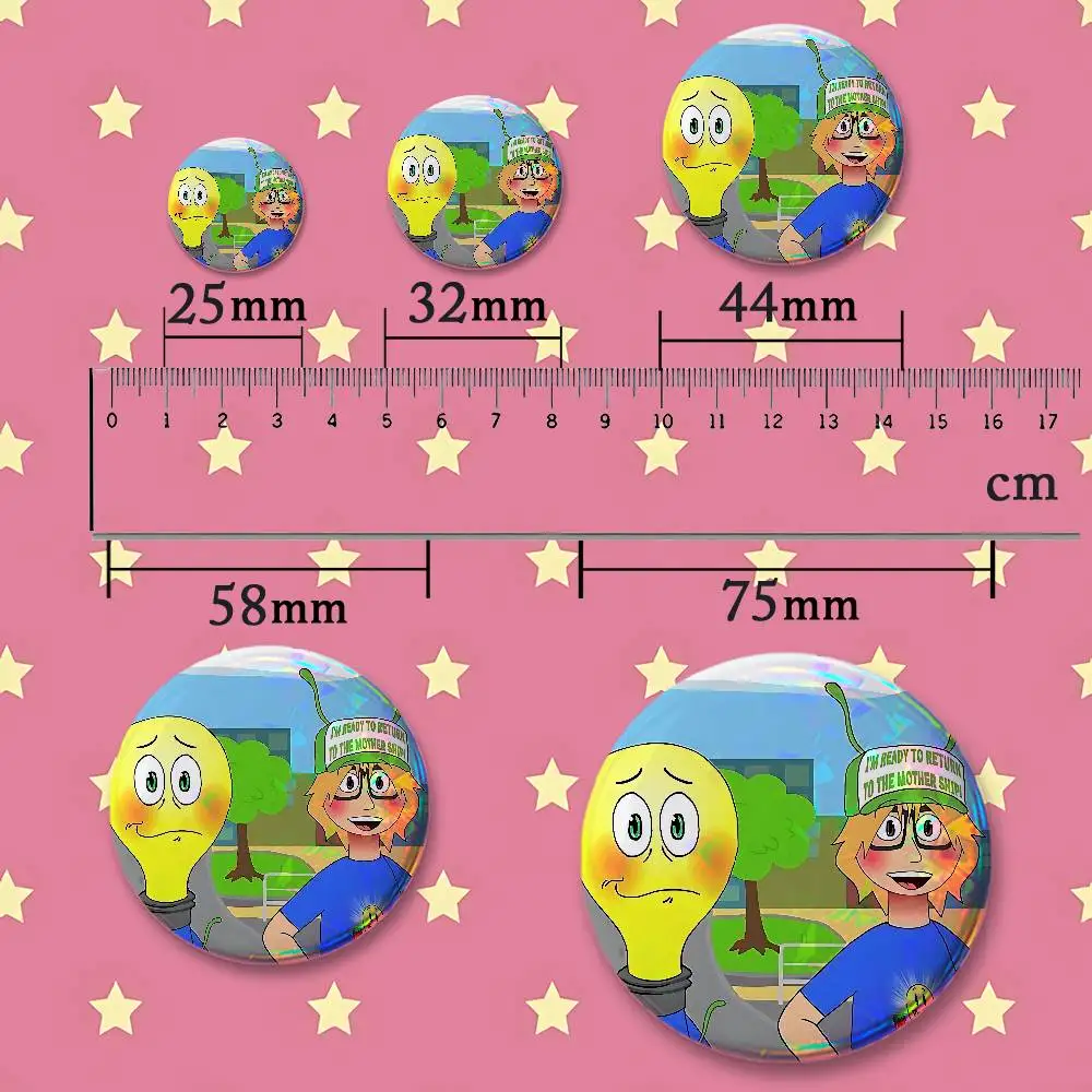 F-Fact Attack A-Adventures Facty Artist Alley Fan-made Merch Custom Badges 75mm 44mm 25mm 32mm 58mm Collect Gifts Large