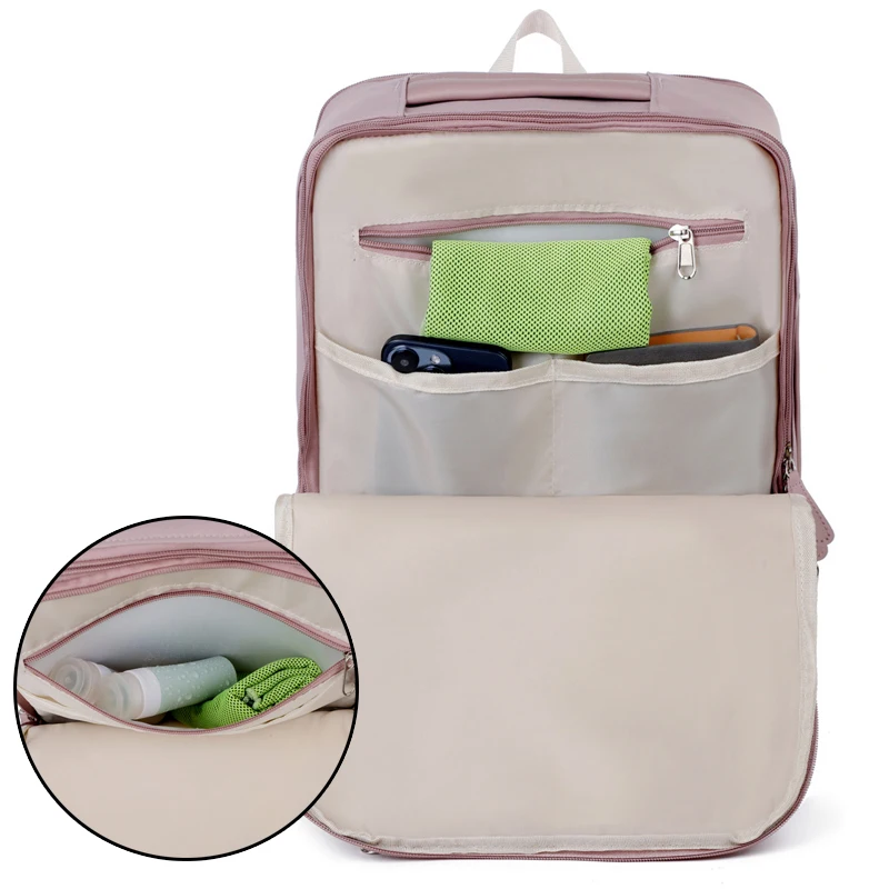 حقيبة ظهر للكمبيوتر للسفر والعمل، وحقيبة ظهر ذات سعة كبيرة، وحقيبة كمبيوتر نسائية، وحقيبة ظهر للسفر ورحلات العمل #6