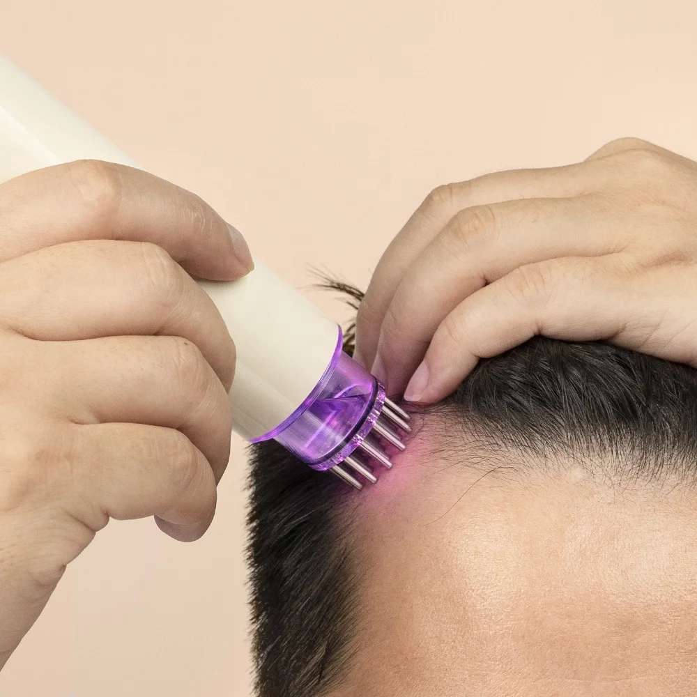 Anti-Hair Loss Care Electric Scalp Massager Brush Serum Oil Applicator Hair Growth Comb Serum Dispenser Oil Applicator