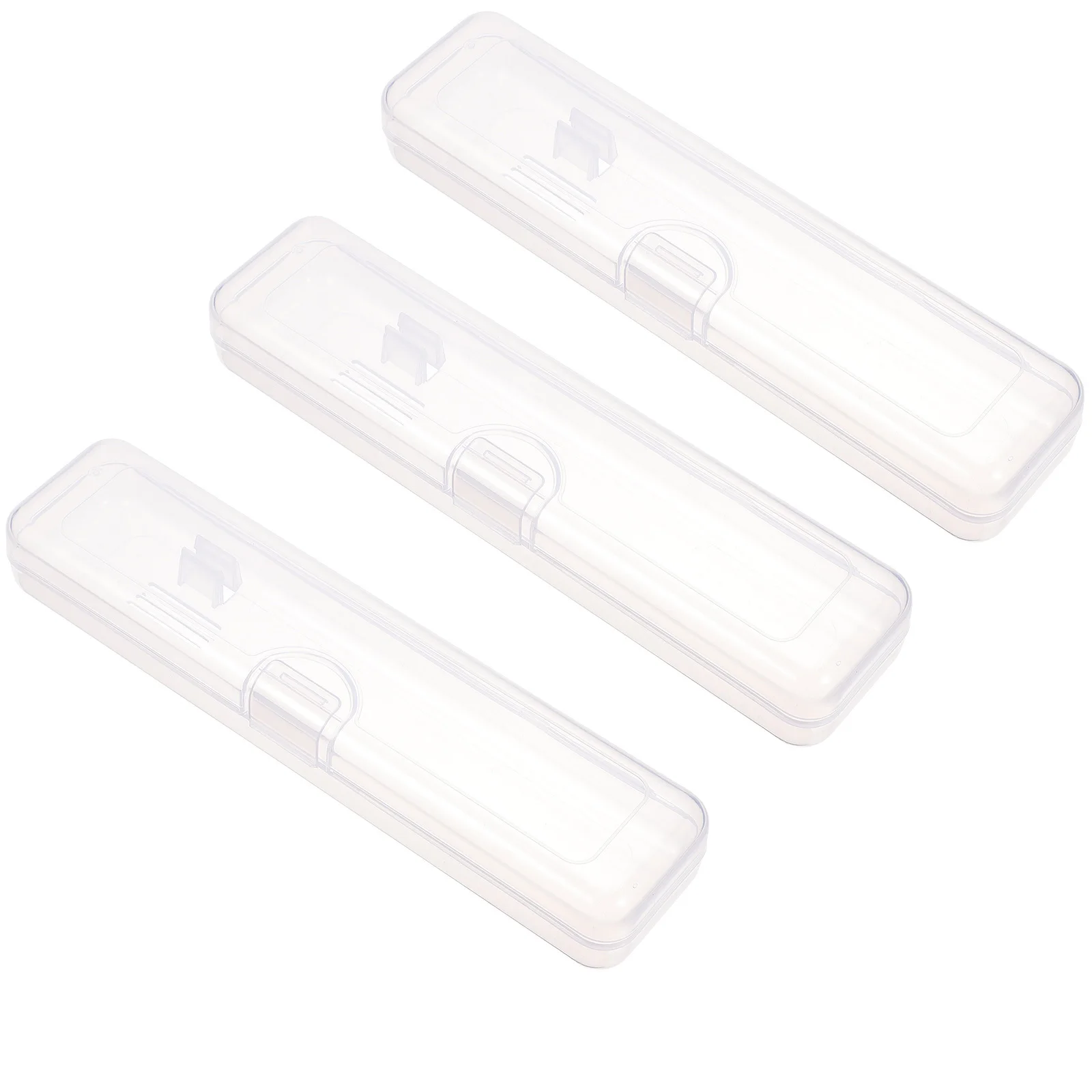 กล่องใส่แปรงสีฟันแบบพกพา 3 ชิ้น พร้อมกล่องเก็บชุดแปรงสีฟันแบบมีตัวล็อค สำหรับการเดินทางเพื่อธุรกิจหรือกิจกรรมกลางแจ้ง พร้อมที่ใส่ยาสีฟันที่ถูกสุขอนามัย