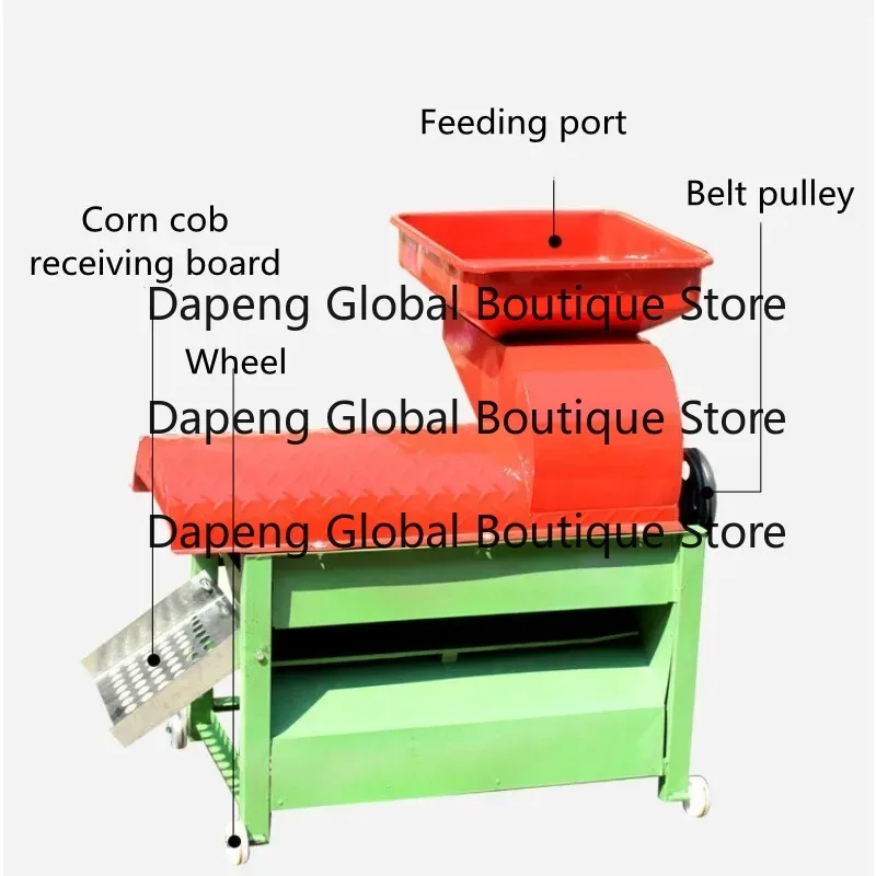 Large Capacity Farm Corn Threshing Equipment Corn Kernel Separating And Stripping Processing Machine