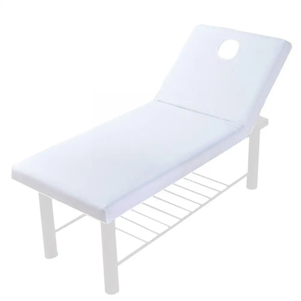 Pure Color Massage Table Bed Fitted Sheet Elastic Full Massage Spa Rubber Bed Band Hole Cover Face Cover Breath Treatment W Z2j8