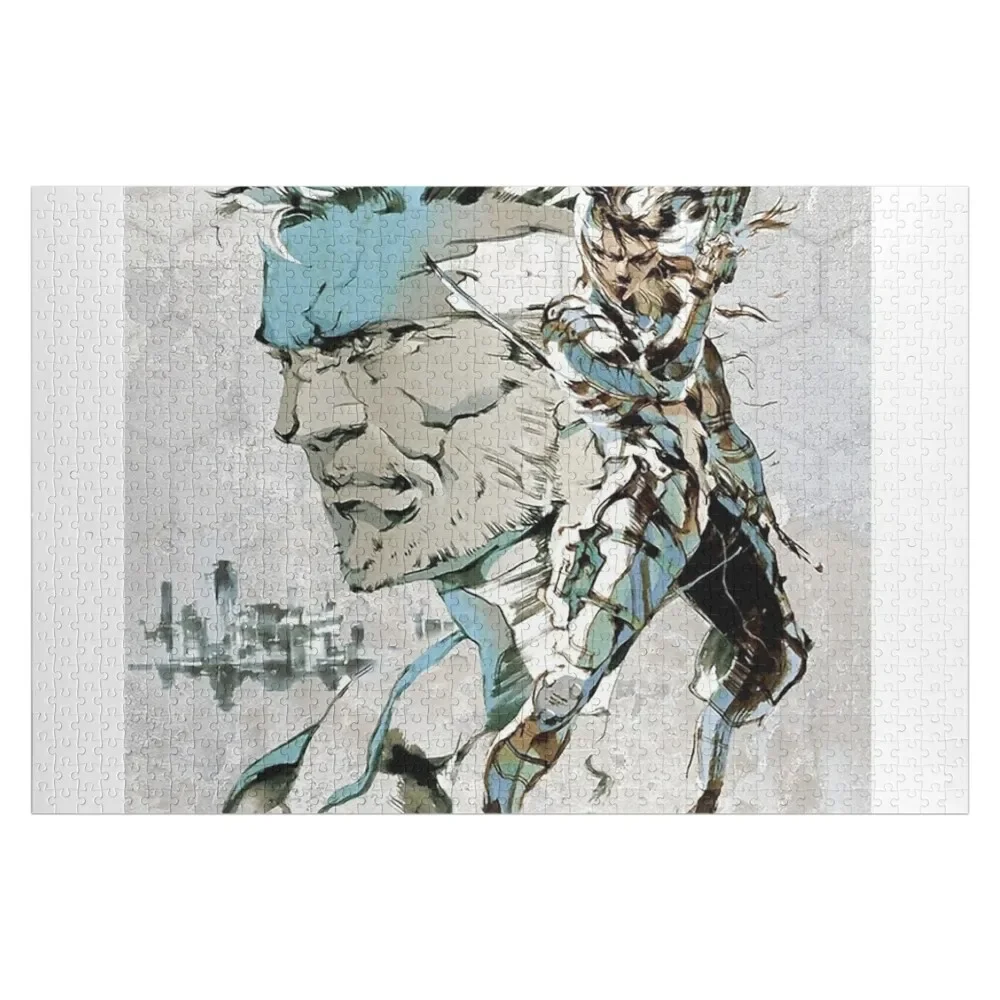 Metal Gear Solid 2 Design Jigsaw Puzzle Custom Child Custom Wood Puzzle