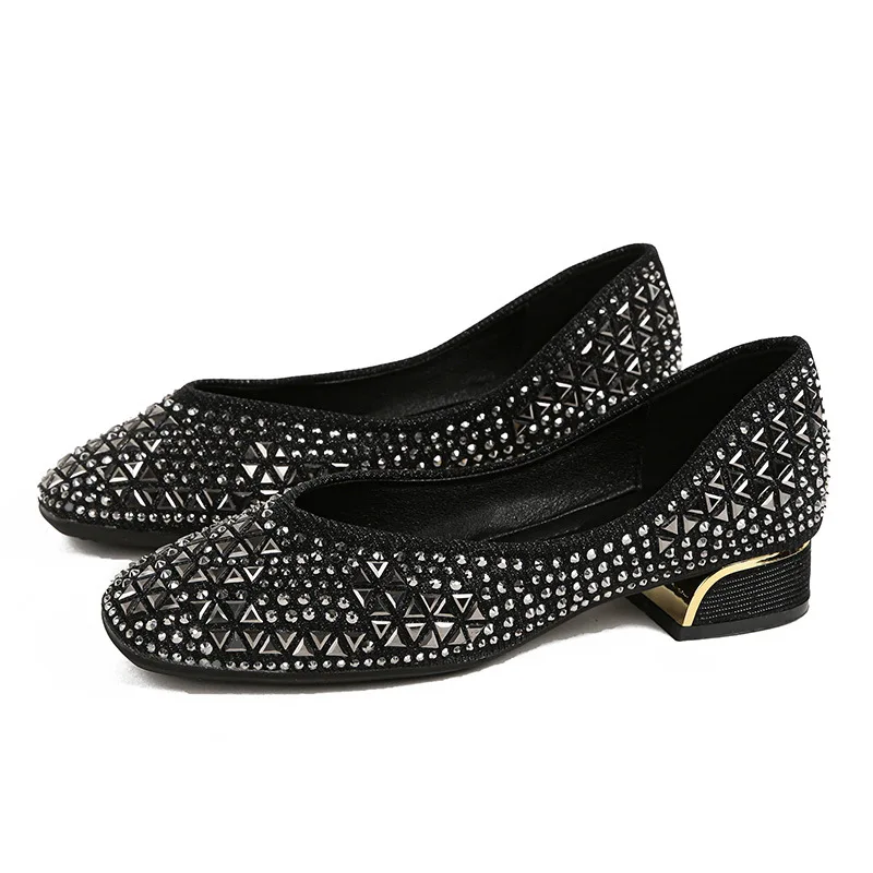 Fashion Women Shoes Luxury Pumps Bling Crystal High Heels Shoes Party Dress Shoes