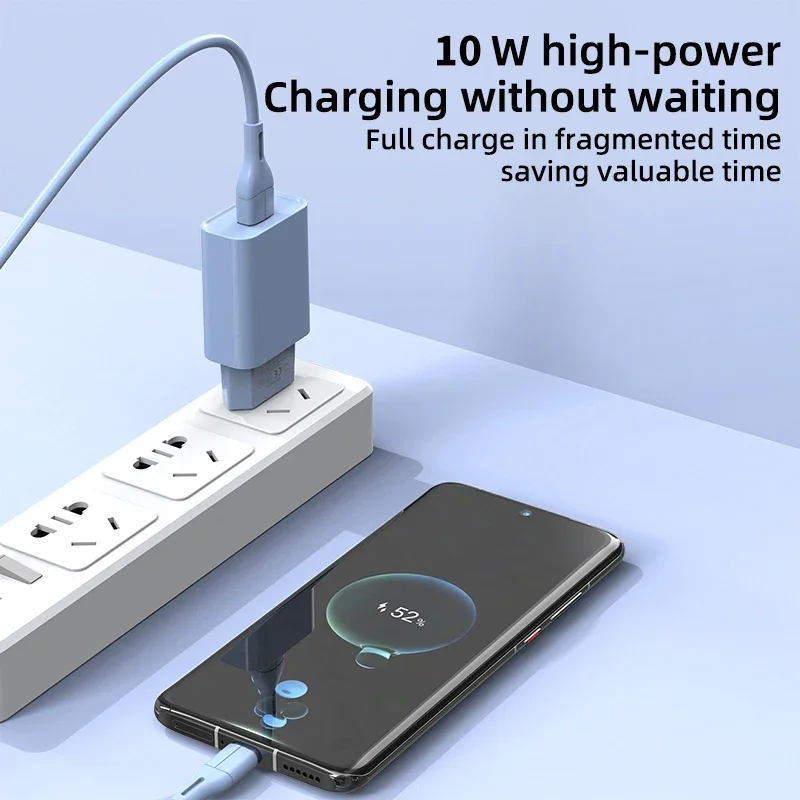 10W USB Charger Fast Charging Power Adapter For iPhone 12 Samsung s23 Xiaomi Huawei EU/US Plug Phone Wall Quick Charging Adapter