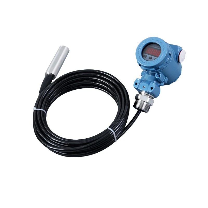 

Submersible 100m 200m Deep Well Water Level Sensor LED Display 4-20mA Liquid River Hydrostatic Pressure Level Sensor Transmitter