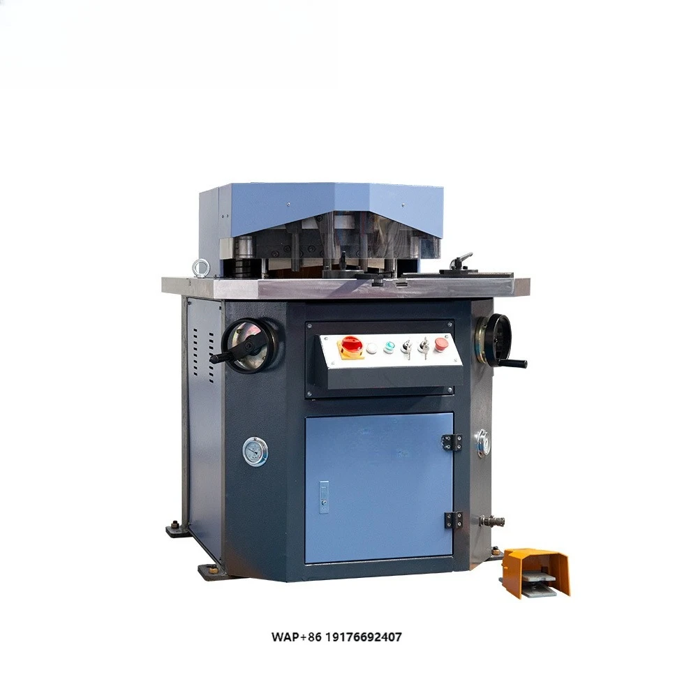 Automatic Hydraulic Metal Angle Cutting Machine with High Accuracy Adjustable Notching System for Industrial Applications
