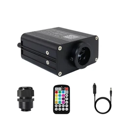 16W RGBW Twinkle Starry Sky Fiber Optic Light Music Control LED Star Roof Car Interior Ambient Atmosphere Light