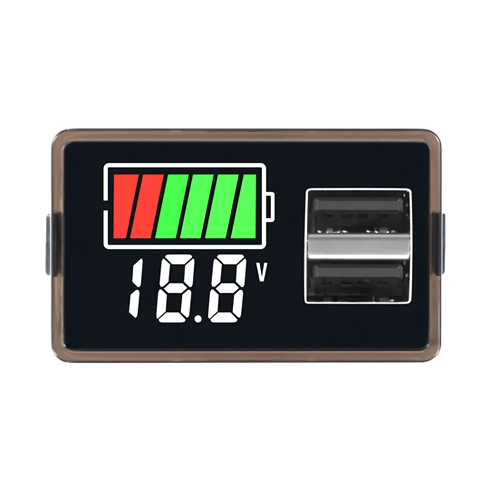 Typ-C USB DC8-100V 4829 Auto-Batterie-Voltmeter Ladezustandsanzeige Lithium-Batterie-Kapazitätsmesser Test-Display LED-Tester – Detail 14