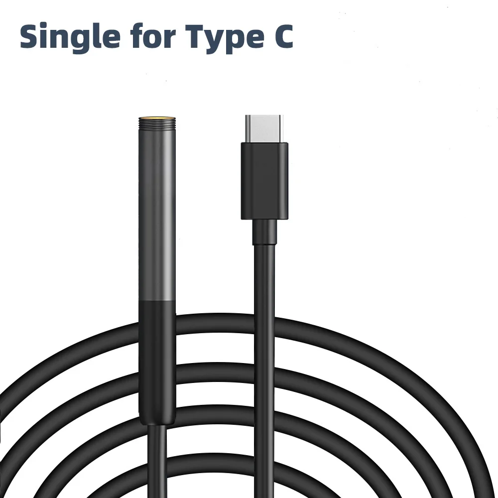 INSKAM Endoscoopinspectiecamera 3-in-1 Micro USB / Type-C Mini-inspectiecamera voor IOS iPhone Waterdichte pijpleiding Borescope